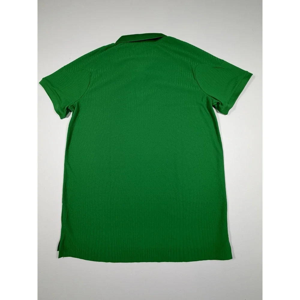 NikeCourt Dri-FIT ADV Textured Tennis Polo Mens LT Green Slim HQ0792-310 NWT